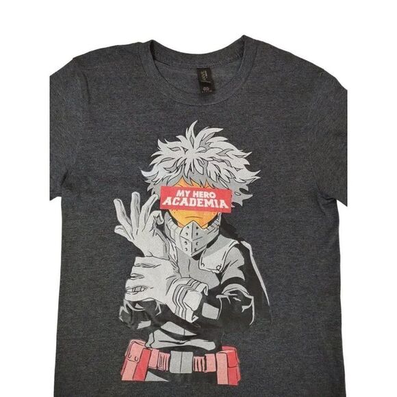 My Hero Academia Anime Deku Midoriya Gray Shirt Size Small - Picture 4 of 11